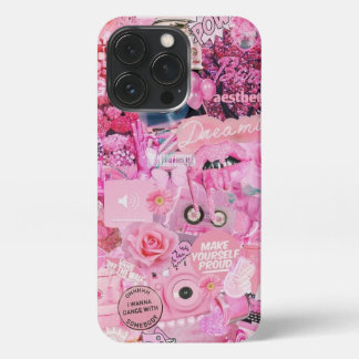 Esthetische roze meisjeshoes iPhone 13 pro hoesje