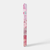 Esthetische roze telefoonhoes iPhone 15 case (Linkerkant)