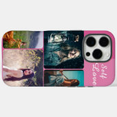 Esthetische roze zelfliefde foto collage telefoonh Case-Mate iPhone case (Achterkant (horizontaal))