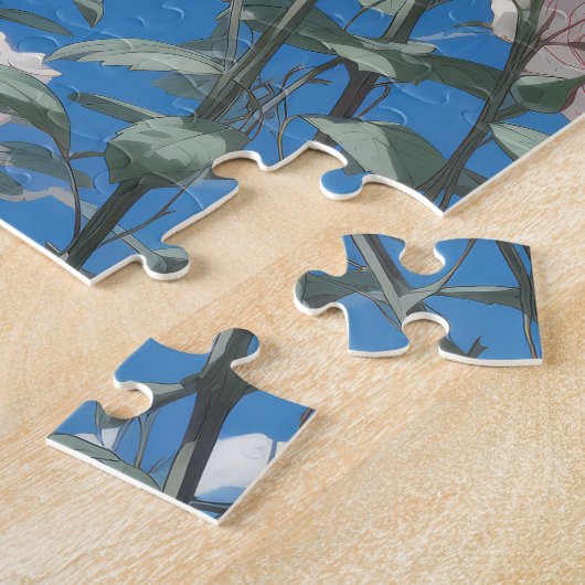 Esthetische Rozen Legpuzzel (Zijkant)