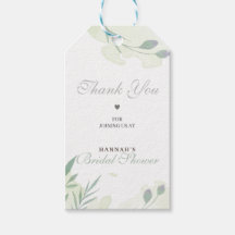 Esthetische rustieke Waterverf Floral Minty Dank u