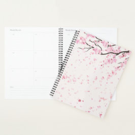 Esthetische Sakura Roze Bloemen Persoonlijke plann Planner