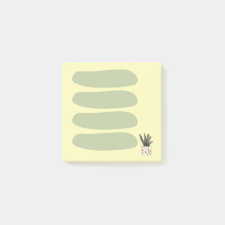 Esthetische Saliegroen en Gele Pothos To-Do Post-it® Notes