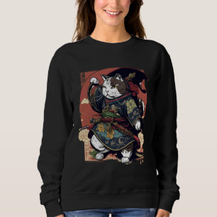 Esthetische Samurai Kat Japan Bushido Katten Trui