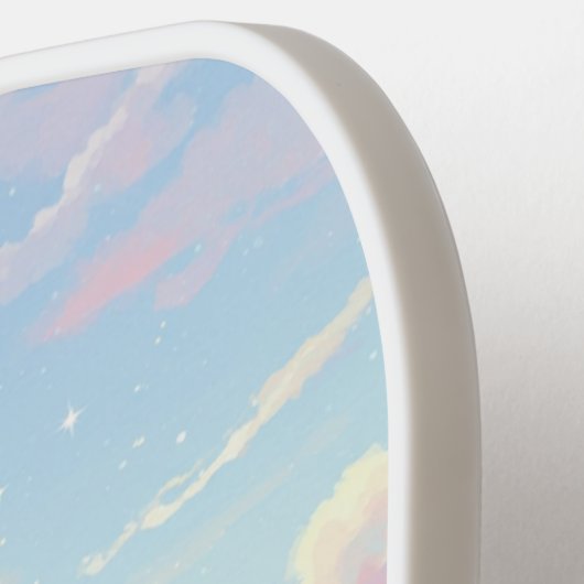 Esthetische Schattigee Pickleball Paddle met Bunni (Links Detail)