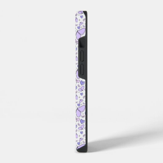 Esthetische Schattigee Violet Butterfly iPhone Hoesje (Linkerkant)