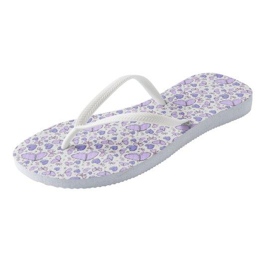 Esthetische Schattigee Violet Butterfly Teenslippers (Schuin)
