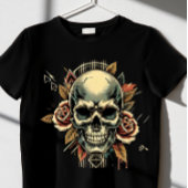 Esthetische schedel t-shirt