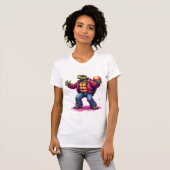 Esthetische Schildpad Disco T-Shirt (Voorkant volledig)