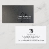 Esthetische schoonheidsspecialiste Monogram Schoon Visitekaartje (Voorkant / Achterkant)