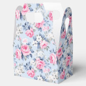 Esthetische Shabby Chique Roze Rozen Naadloos Patr Bedankdoosjes (Geopend)