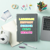 Esthetische Slagschaduw Schoolvak Stickers (iPad Cover)