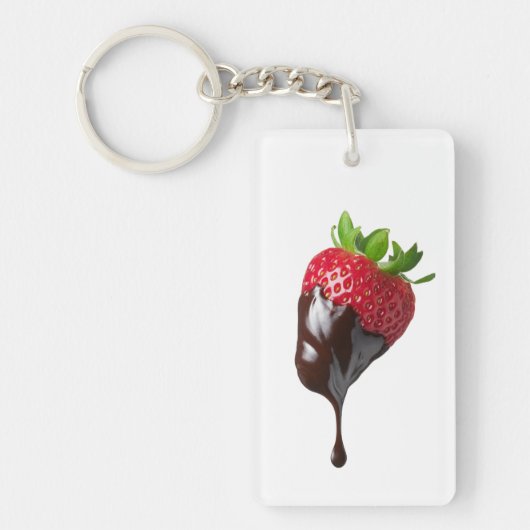 Esthetische Sleutelhanger met Druppende Chocolade (Voorkant)