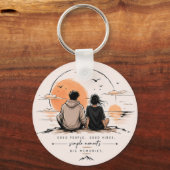 Esthetische sleutelhanger voor koppels/sierad (Voorkant)