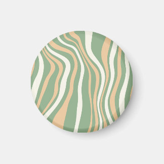 Esthetische Spiral Green Paint Button kunst Magneet
