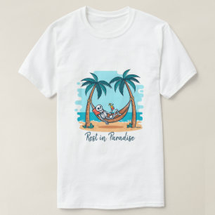 Esthetische Spooky Beach Ghost Vibes Vakantie T-shirt