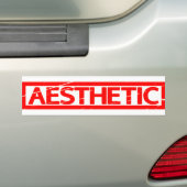Esthetische stempel bumpersticker (Op auto)