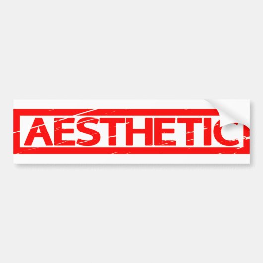 Esthetische stempel bumpersticker (Voorkant)