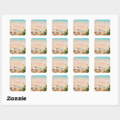 Esthetische strand zomer turquoise sticker (Vel)