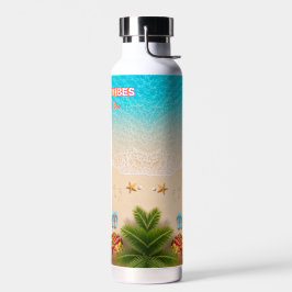 Esthetische strand zomer waterfles
