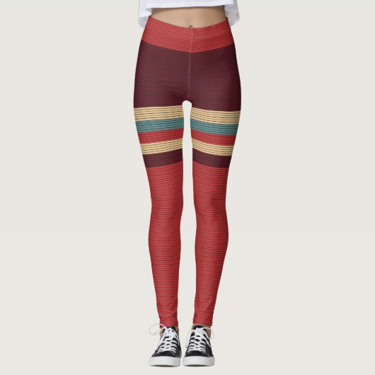  esthetische streep leggings (Voorkant)