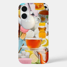 Esthetische Tea Collage Telefoonhoes