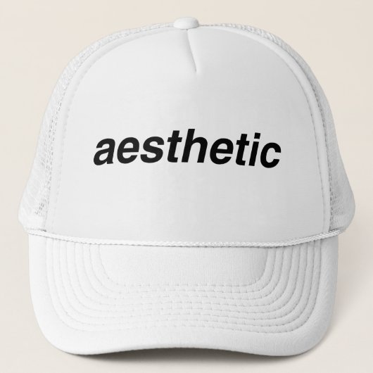 Esthetische Trucker Hat Pet (Voorkant)