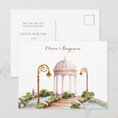 Esthetische tuin bruiloft Briefkaart (Voorkant / Achterkant)