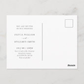 Esthetische tuin bruiloft Briefkaart (Achterkant)