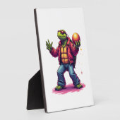 Esthetische Turtle Disco T-shirt Fotoplaat (Zijkant)
