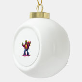 Esthetische Turtle Disco T-shirt Keramische Bal Ornament (Rechts)