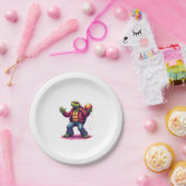 Esthetische Turtle Disco T-shirt Papieren Bordje (Feest)