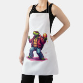 Esthetische Turtle Disco T-shirt Schort (Insitu)