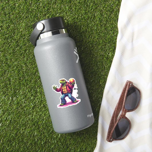 Esthetische Turtle Disco T-shirt Sticker (HydroFlask Insitu)