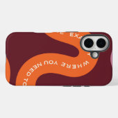 Esthetische typografie Case-Mate iPhone case (Achterkant (horizontaal))