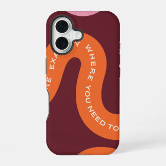 Esthetische typografie iPhone 16 hoesje
