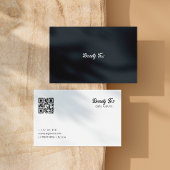 Esthetische Typografie Zwart Wit Grijs Visitekaartje