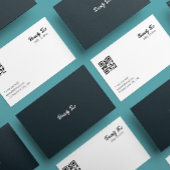 Esthetische Typografie Zwart Wit Grijs Visitekaartje