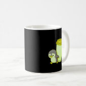 Esthetische Uitgeputte Pinguïn • Oversized Koffiek Koffiemok (Voorkant rechts)