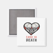 Esthetische Valentijn tot de dood ons scheidt Magneet (Voorkant / Achterkant)