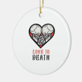 Esthetische Valentijnen tot de dood ons scheidt Keramisch Ornament (Links)