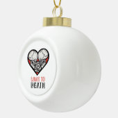 Esthetische Valentijnen tot de dood ons scheidt Keramische Bal Ornament (Rechts)