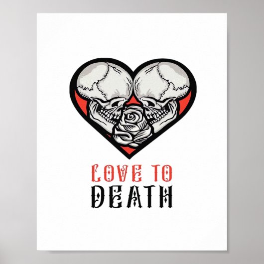 Esthetische Valentijnen tot de dood ons scheidt Poster (Voorkant)