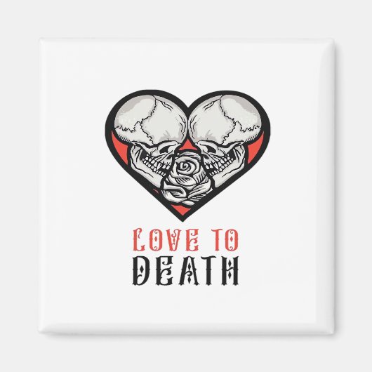 Esthetische Valentijnsdag Tot de Dood Ons Scheidt Magneet (Voorkant)