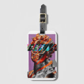 Esthetische Vaporwave Japanse Futurisme Bagagelabel (Voorkant (verticaal))