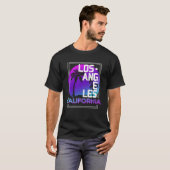 Esthetische Vaporwave Los Angeles California CA Re T-shirt (Voorkant volledig)