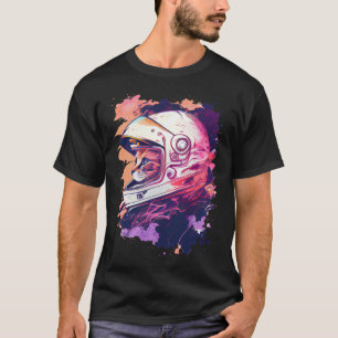 Esthetische Vaporwave Space Cat 80s 90s Astronaut T-shirt