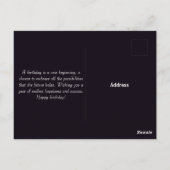 Esthetische verjaardagskaart met meerlandschap briefkaart (Achterkant)