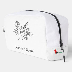 Esthetische verpleegkundige botanische spuit lijnk toilettasje