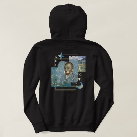 Esthetische Vincent Van Gogh Hoodie (Design achterkant)